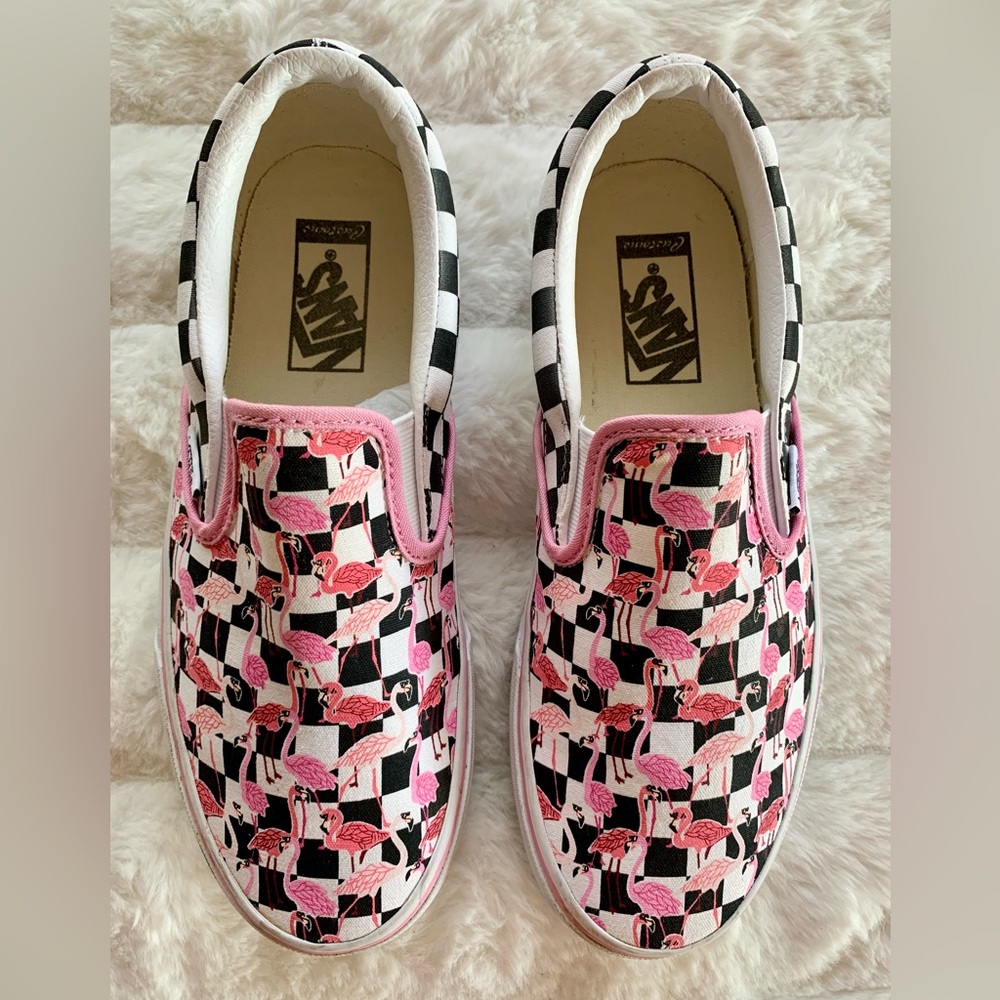 Flamingo Checker Vans